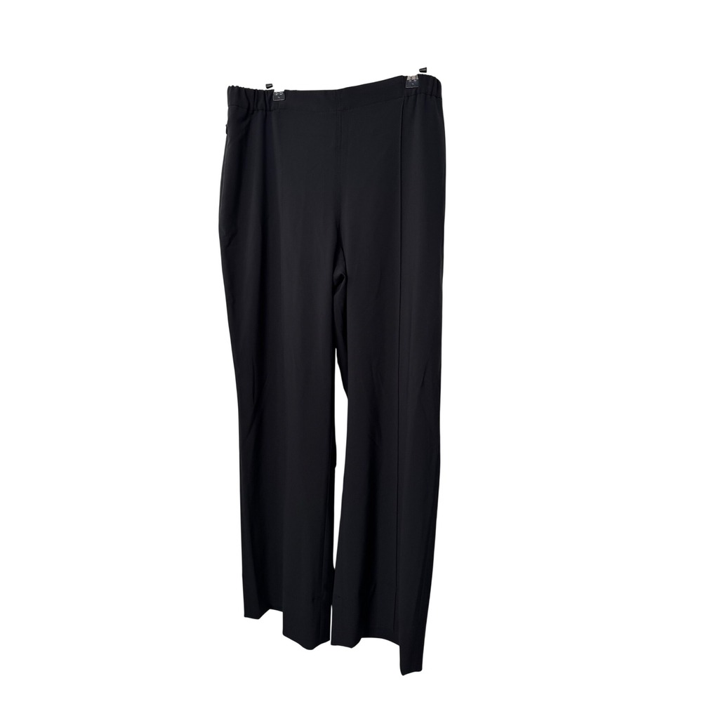 M.M.LaFleur Wide Leg Pants Black Elastic Back Side Zip Adjustable Hem NWT 10